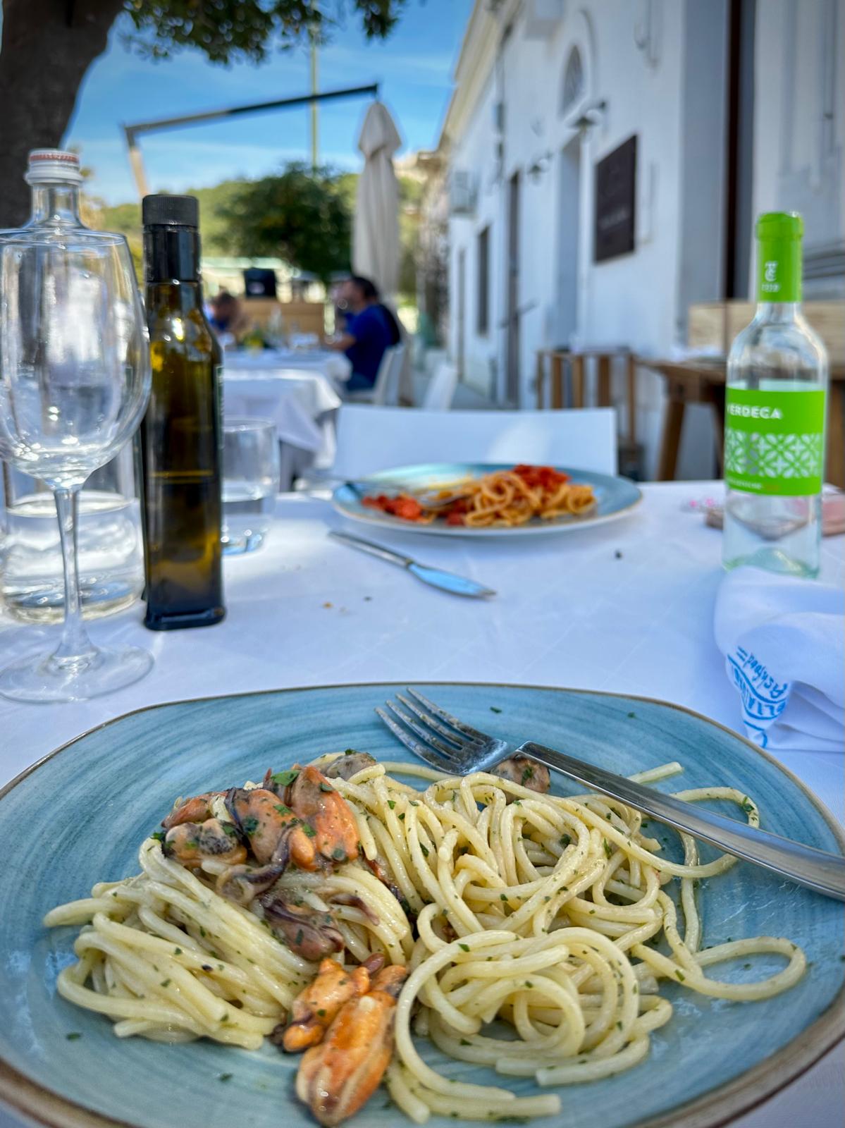 Fresh pasta prepared in Puglia
