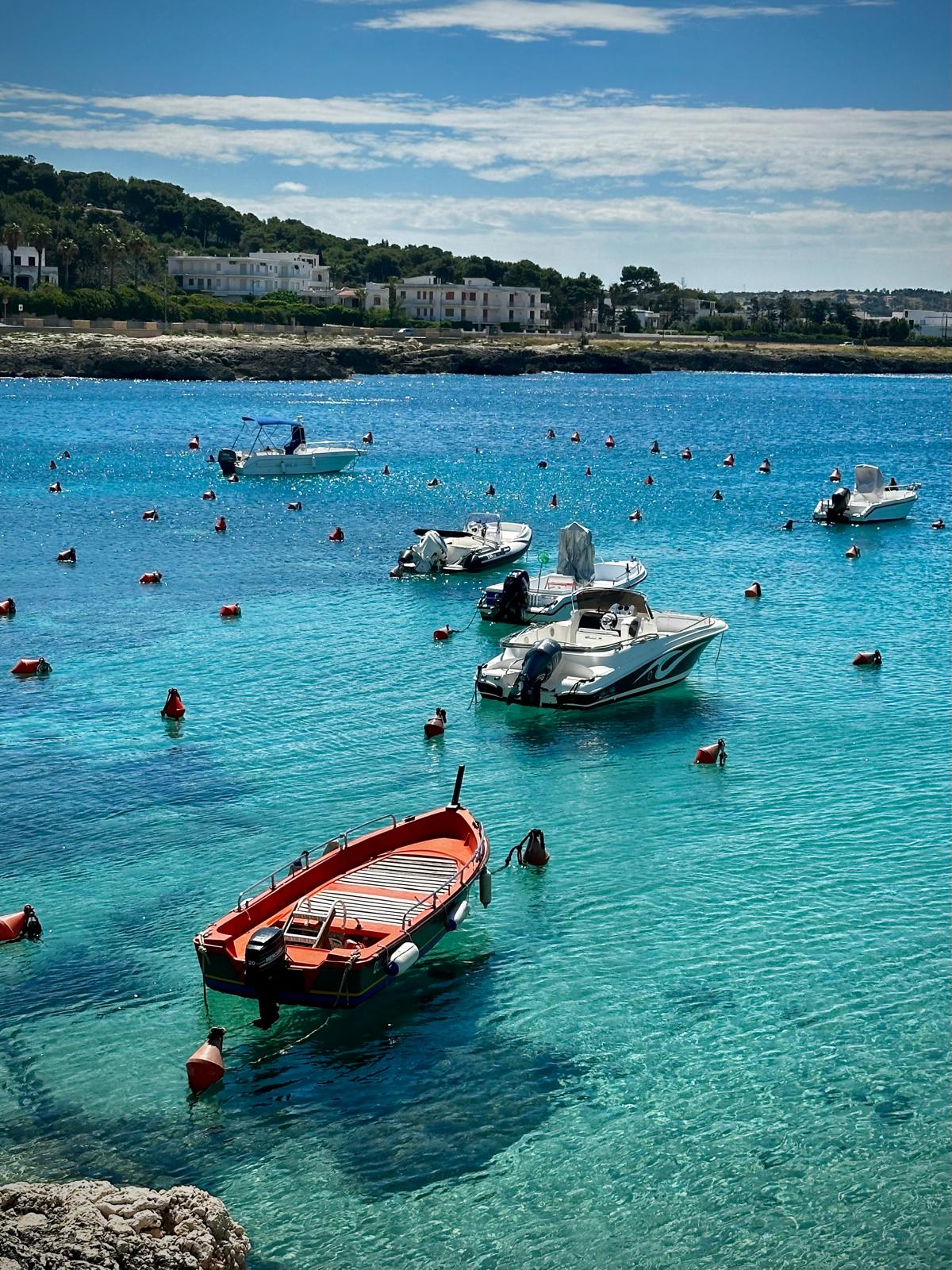 The coastline near Santa Maria al Bagno in Puglia