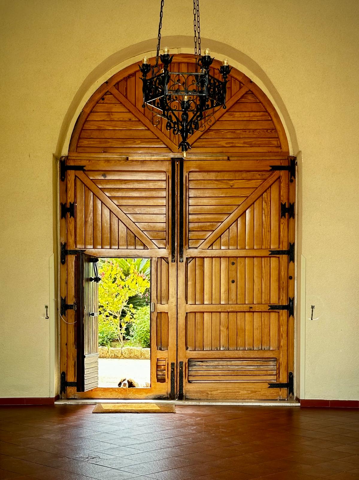 Traditional stone doorway at a Puglian masseria